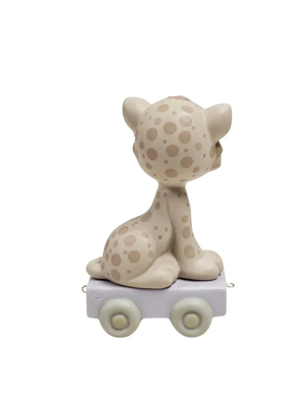 80s - 90s Precious Moments LEOPARD - 7th birthday series train figurine